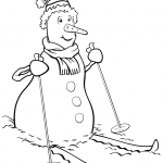 Snowman on Skis