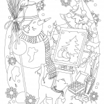 The Snowman is Painting a Picture