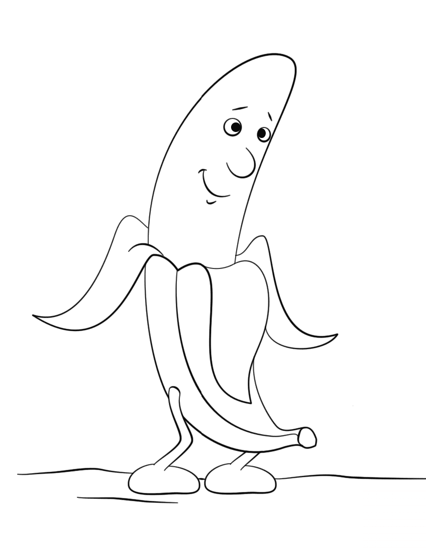 Cartoon Banana Character