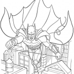 Batman Flying down the Street