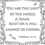 You are the Light of the World. A...