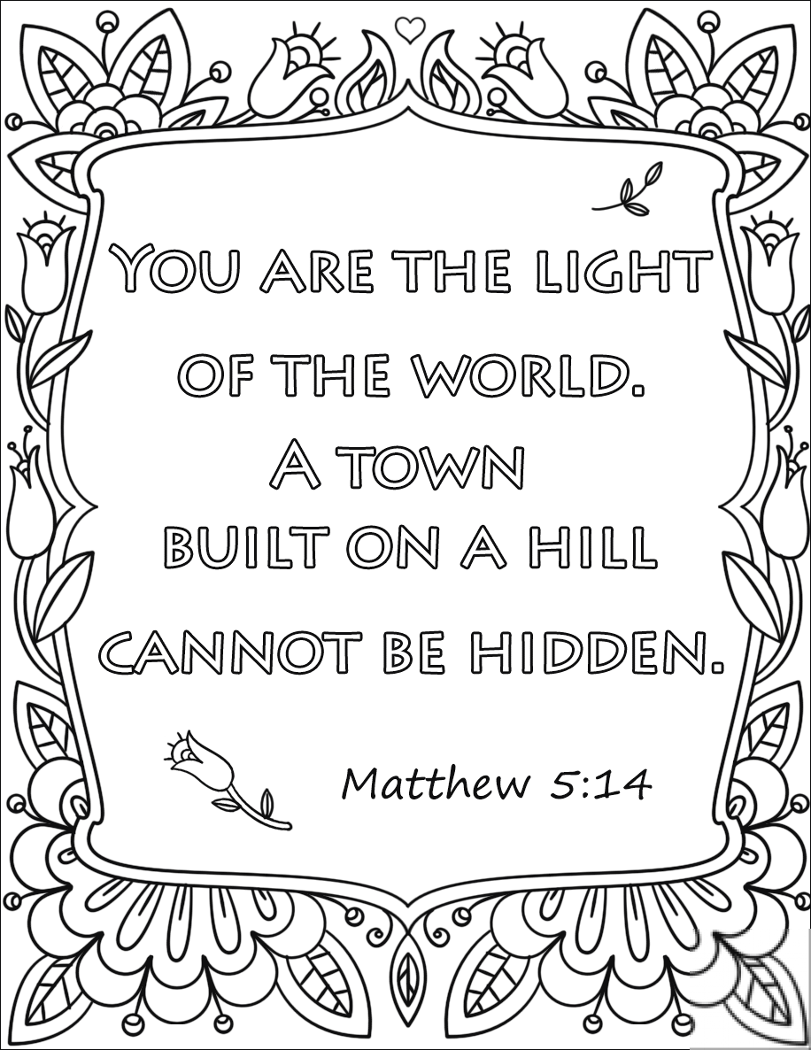 You are the Light of the World. A...