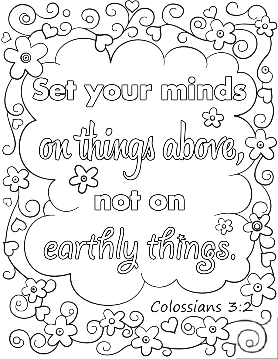 Set Your Minds on Things Above, Not...