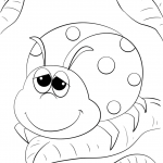 Cute Cartoon Ladybug