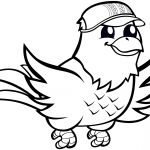 Funny Eagle with Baseball Cap