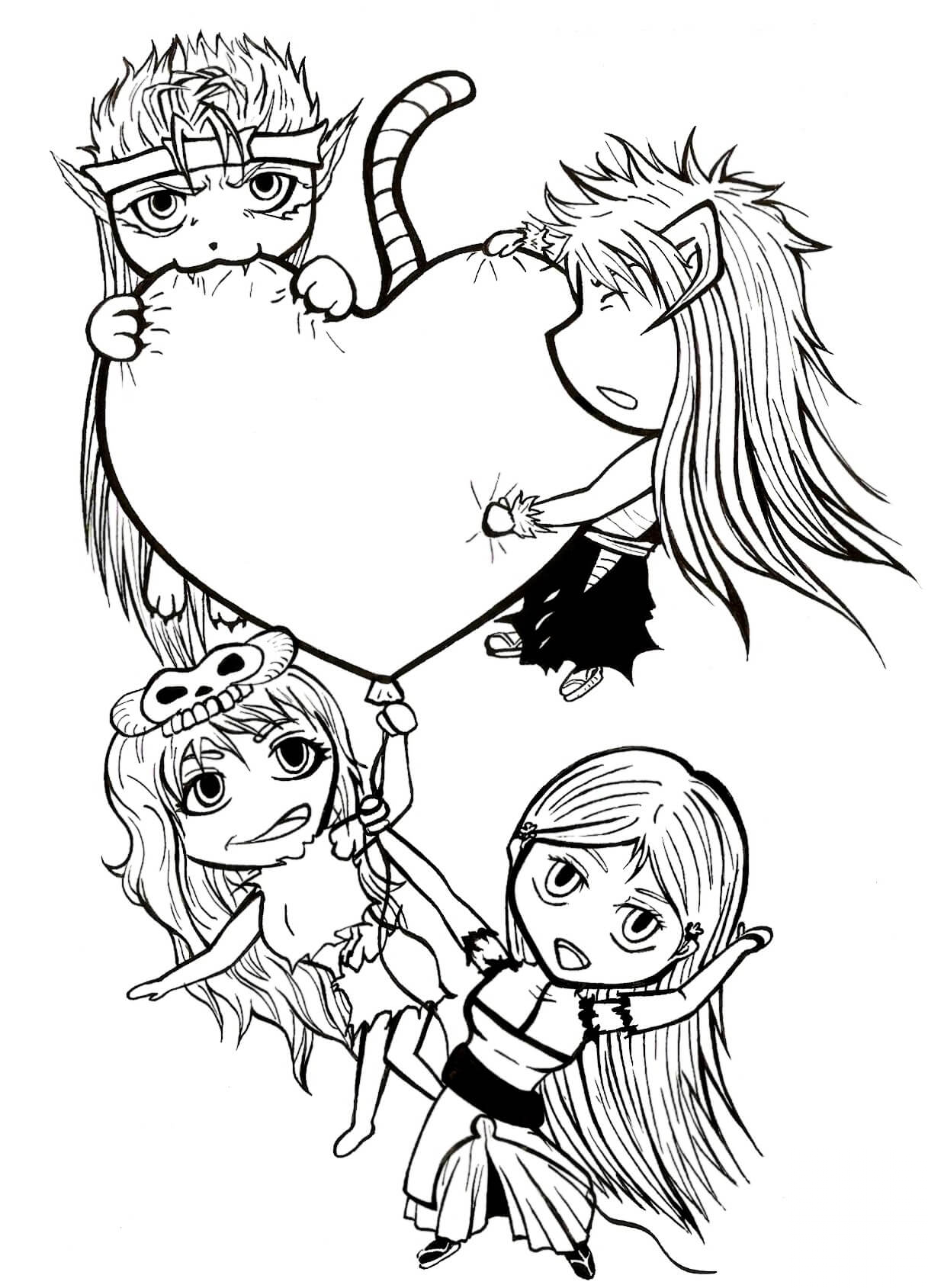 Chibis with Heart from Manga Bleach