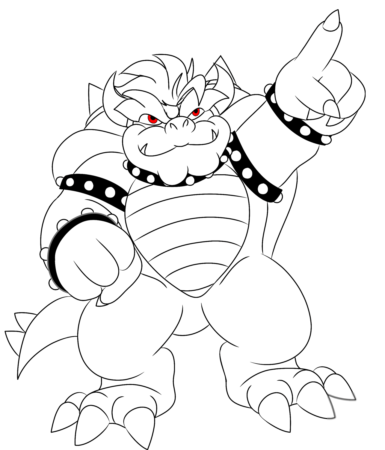 Bowser pokazuje
