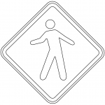 "Pedestrian" Sign in Brazil