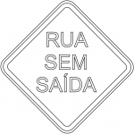 "Dead End" Sign in Brazil