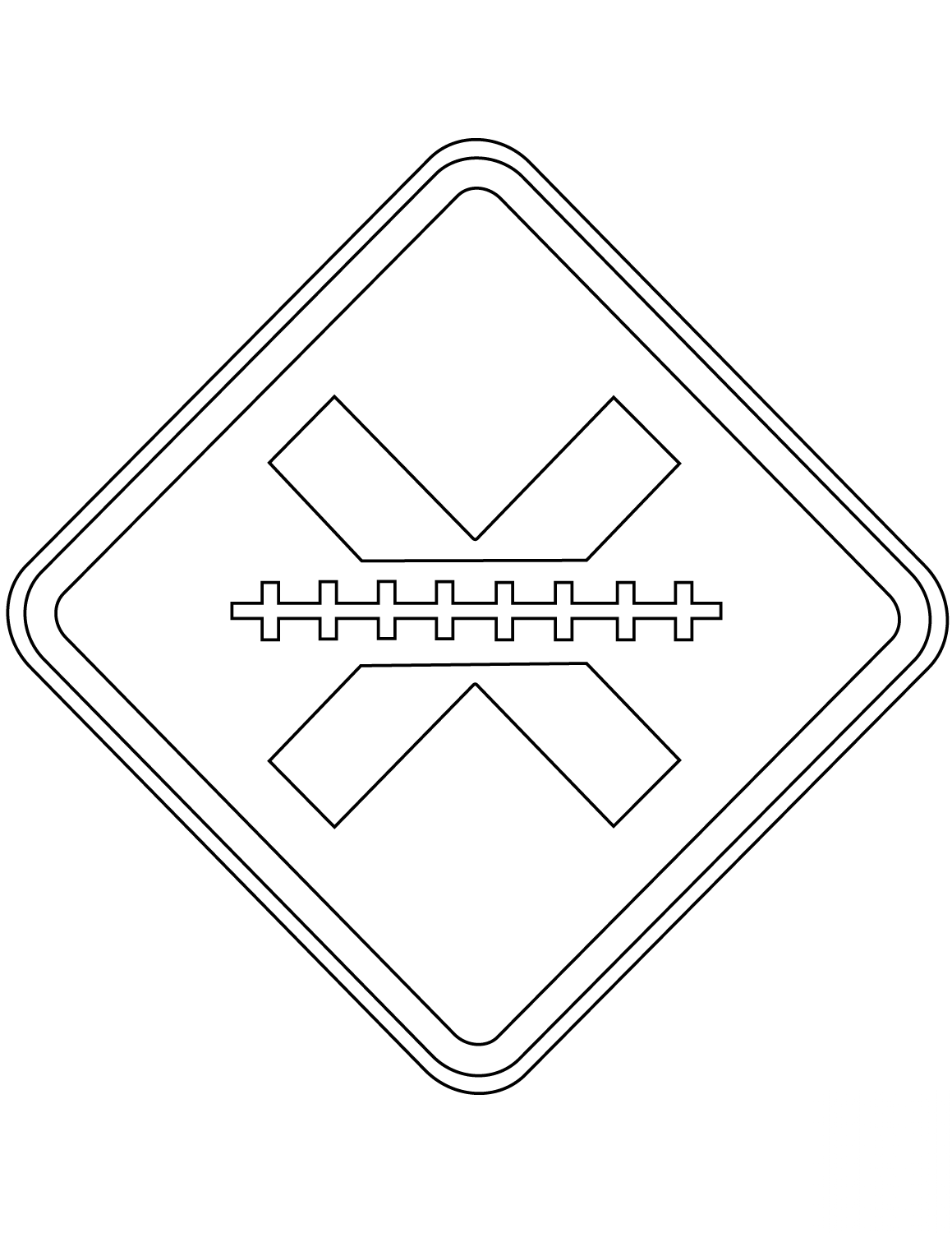 "Uncontrolled Railroad Crossing"...