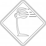 "Dangerous Crosswinds" Sign in Brazil