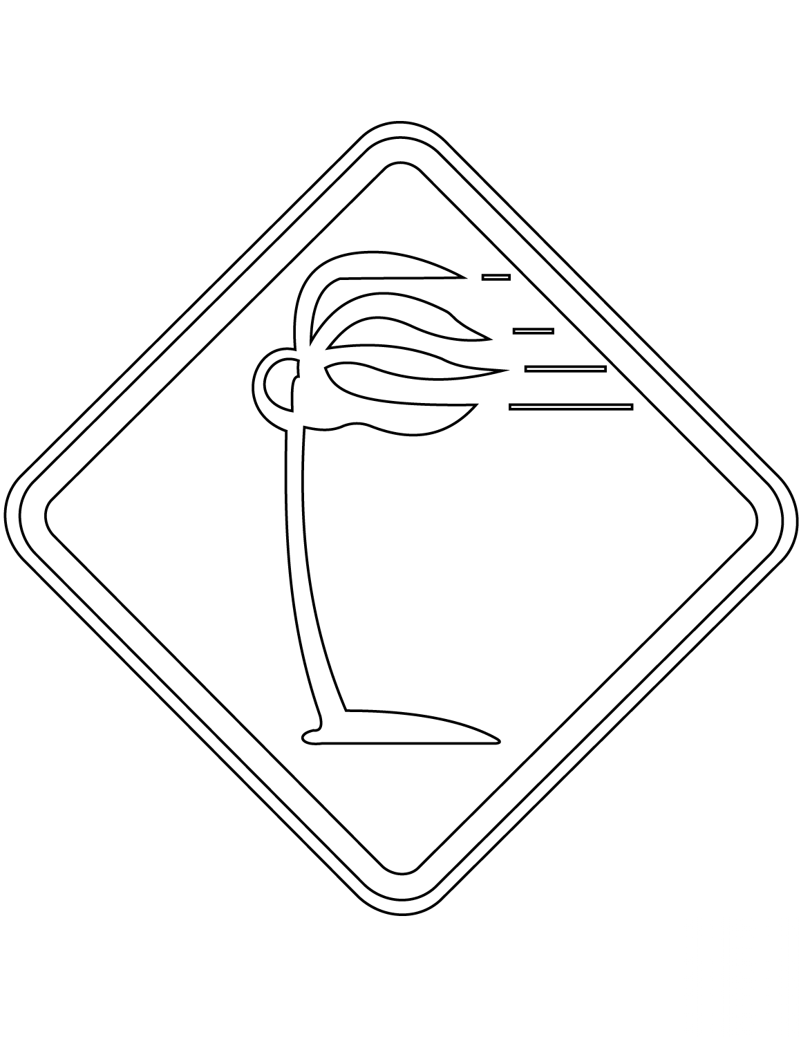 "Dangerous Crosswinds" Sign in Brazil