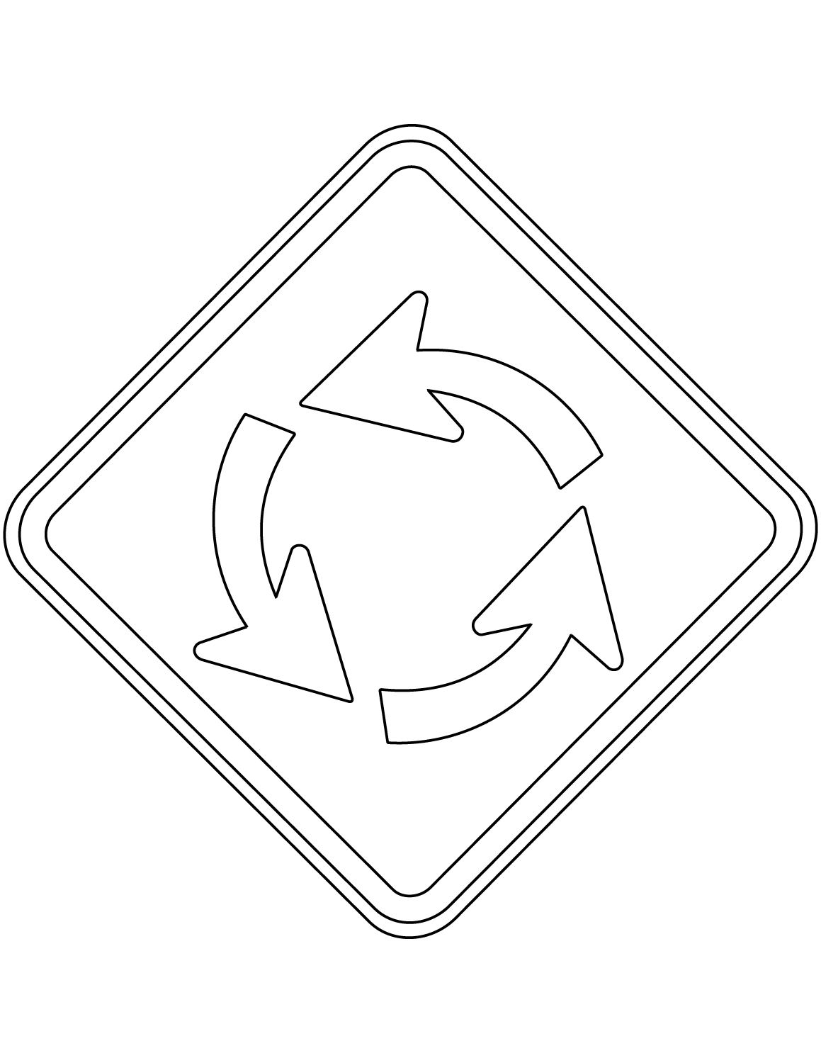 "Roundabout Sign" in Brazil