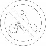 "No Bicycles" Sign in Brazil