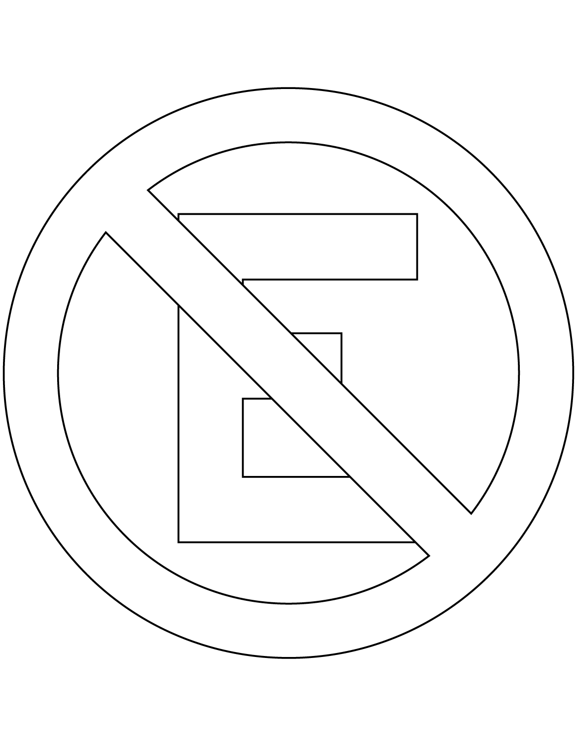 "No Parking" Sign in Brazil