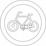 "Cyclists Only" Sign in Brazil