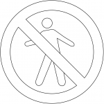 "No Pedestrians" Sign in Brazil