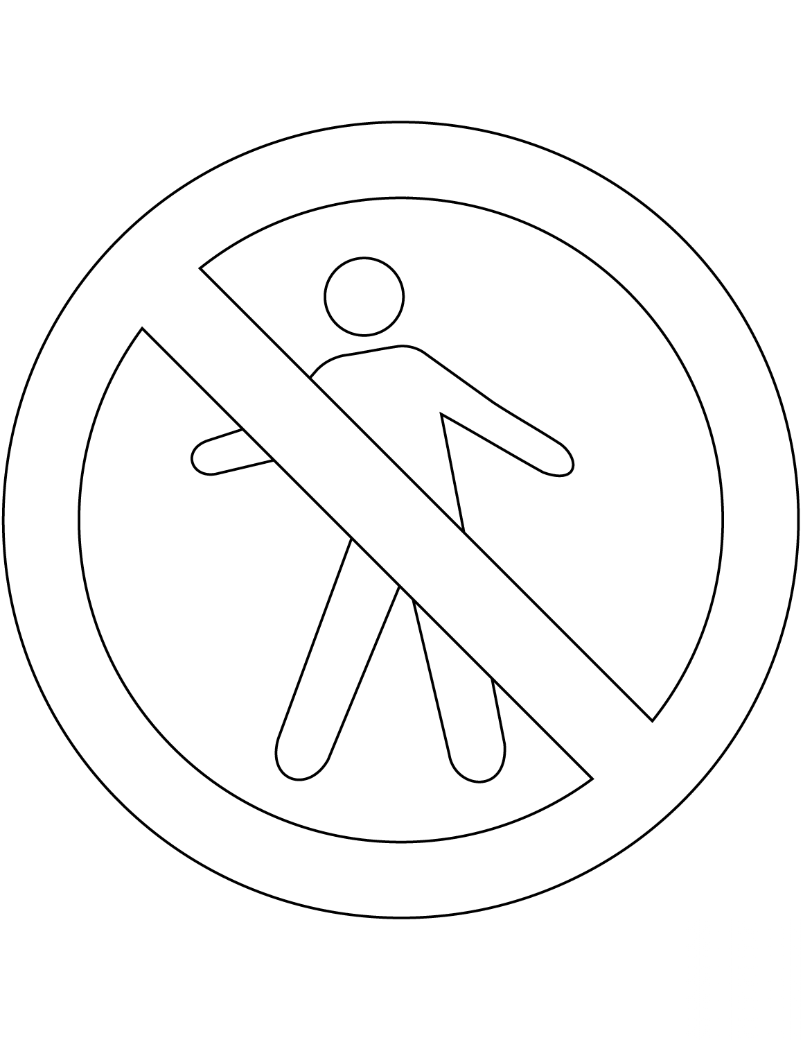 "No Pedestrians" Sign in Brazil