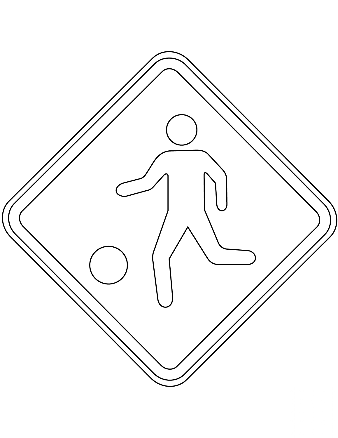 kolorowanka Brazil Road Signs