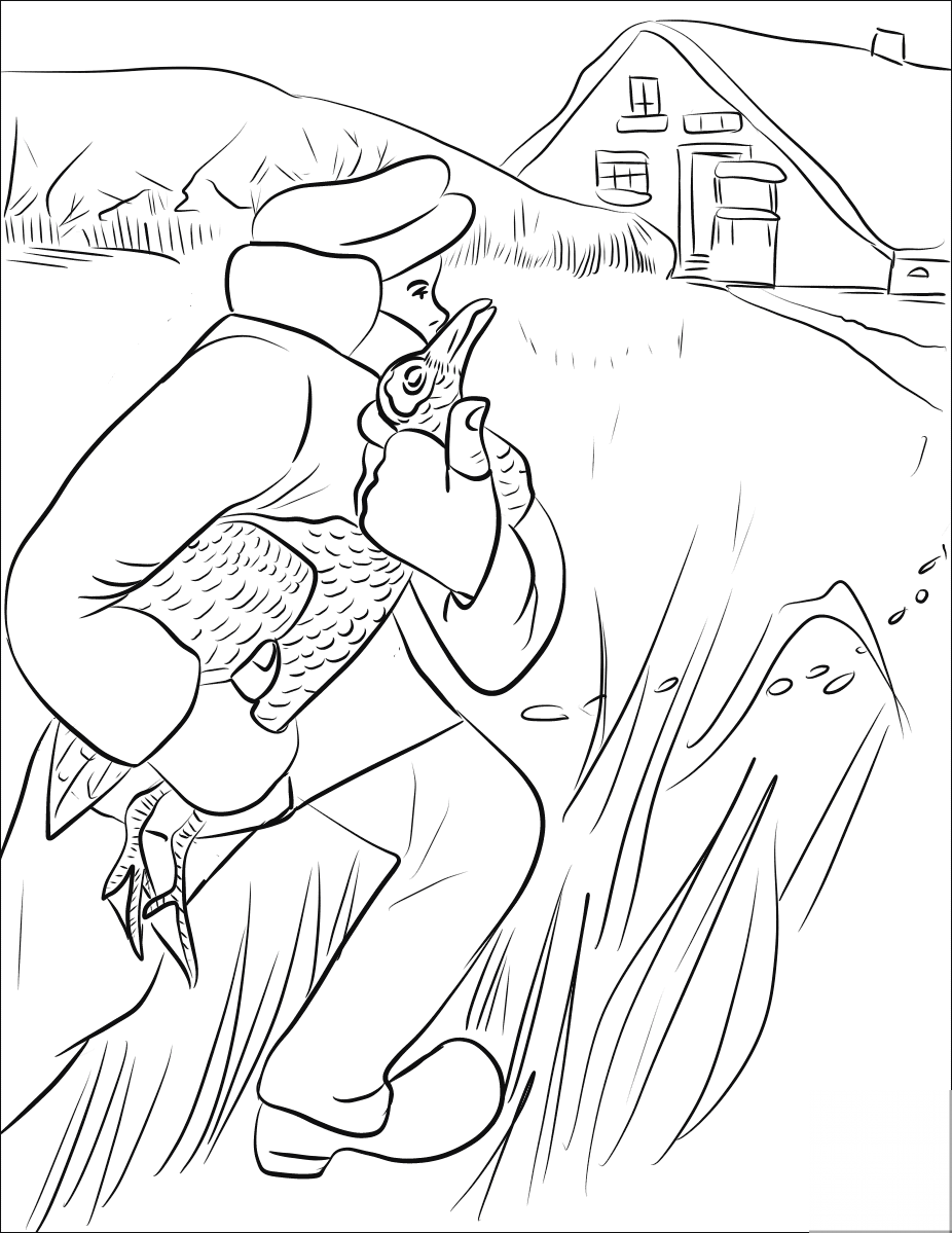 A Man Rescues the Duckling and...