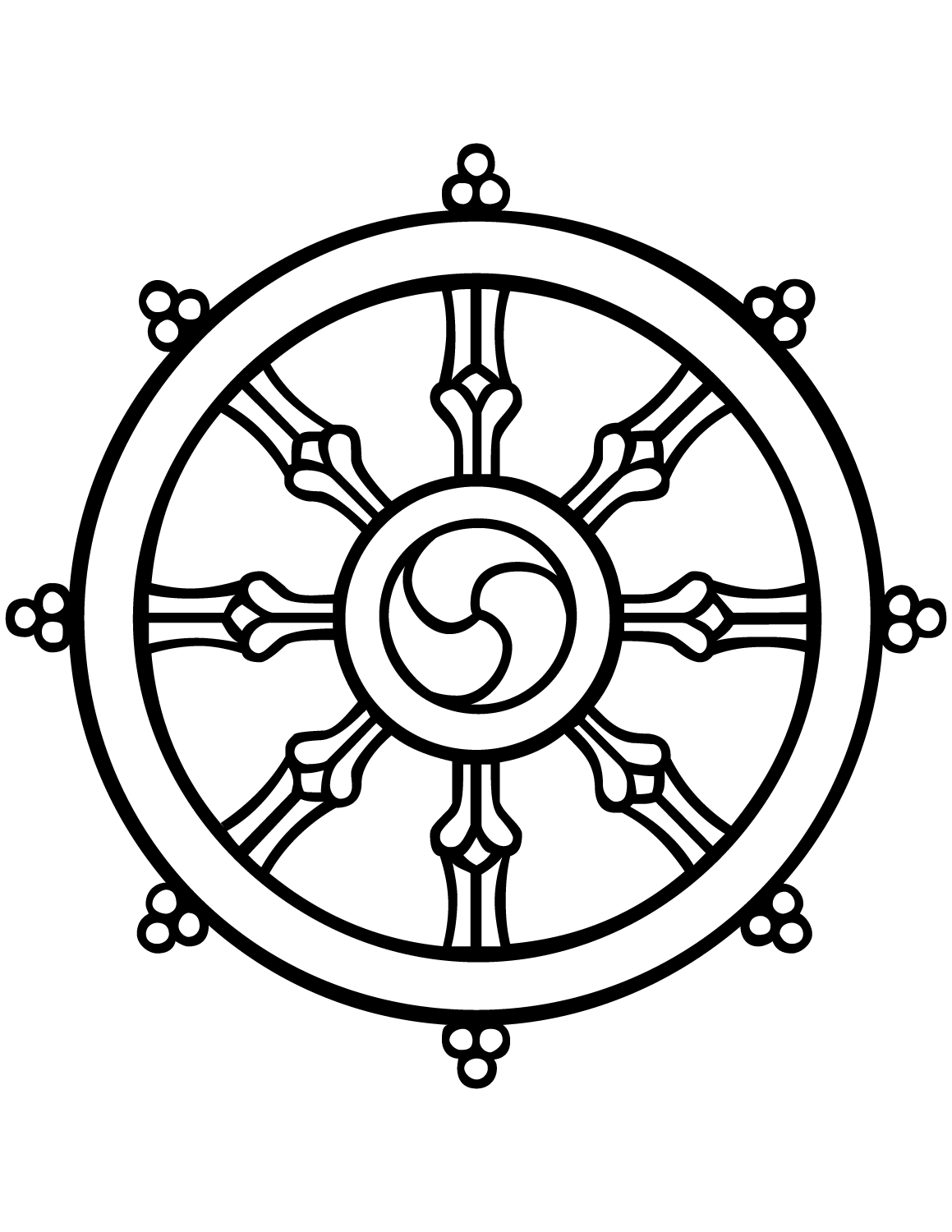 8 Signs:  Dharmachakra