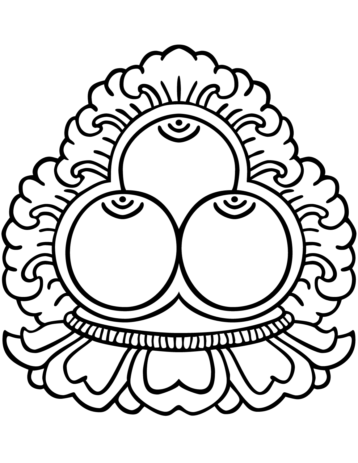 Three Jewels Symbol