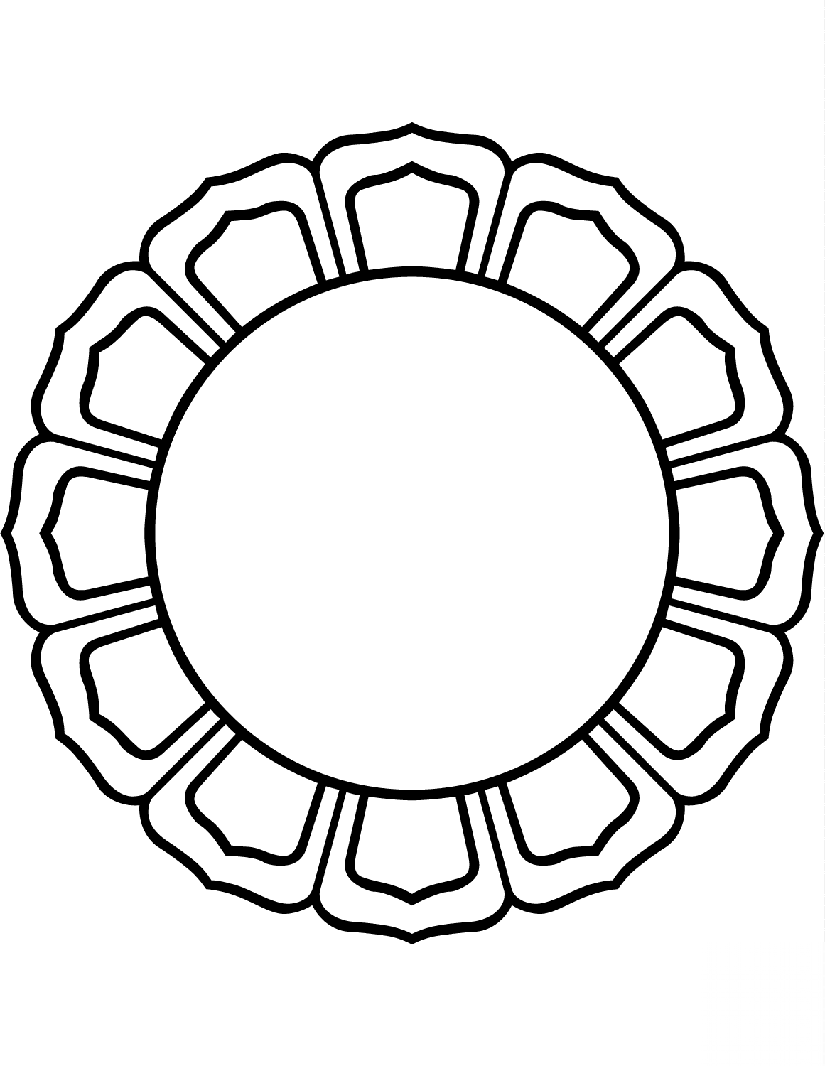 16 Petal Lotus Circle