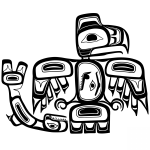 Haida Art - Eagle and Salmon