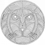 Celtic Mandala with Lion Face