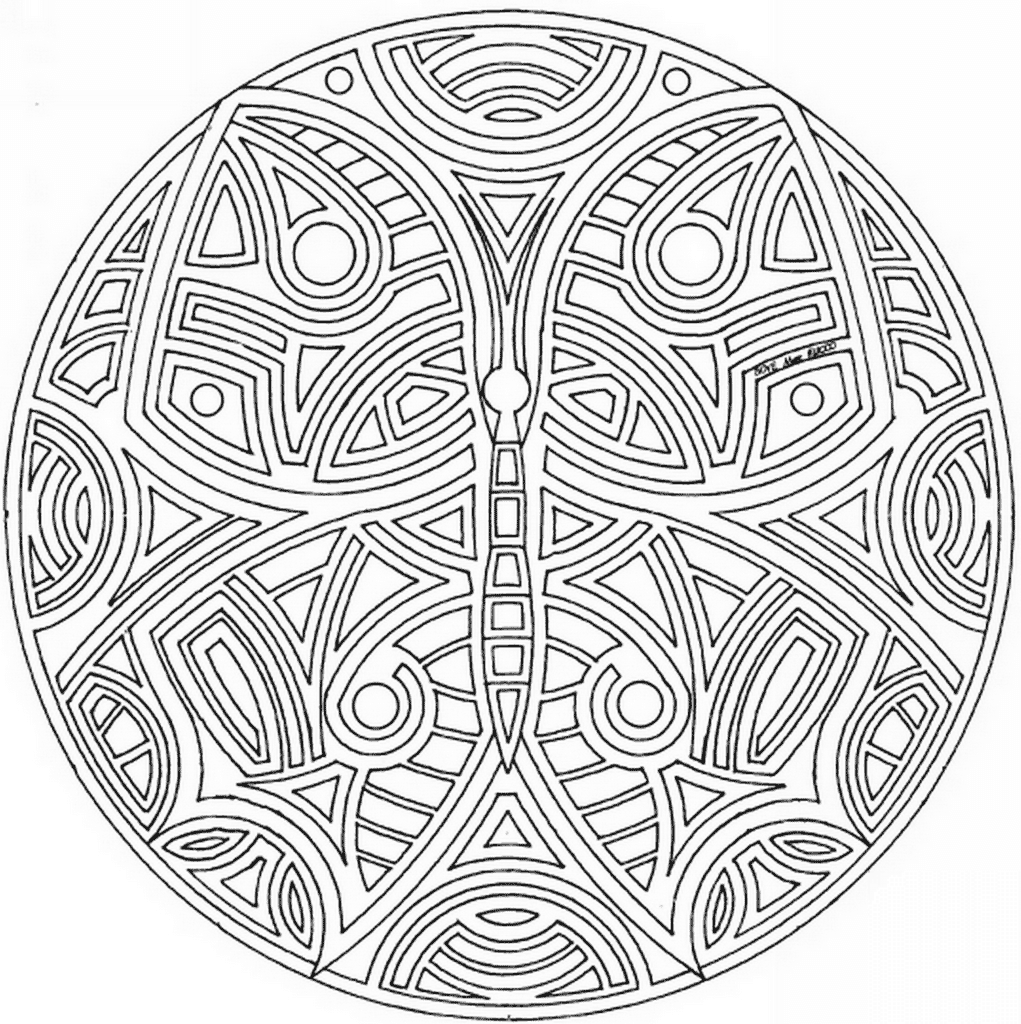 Celtic Mandala with Butterfly