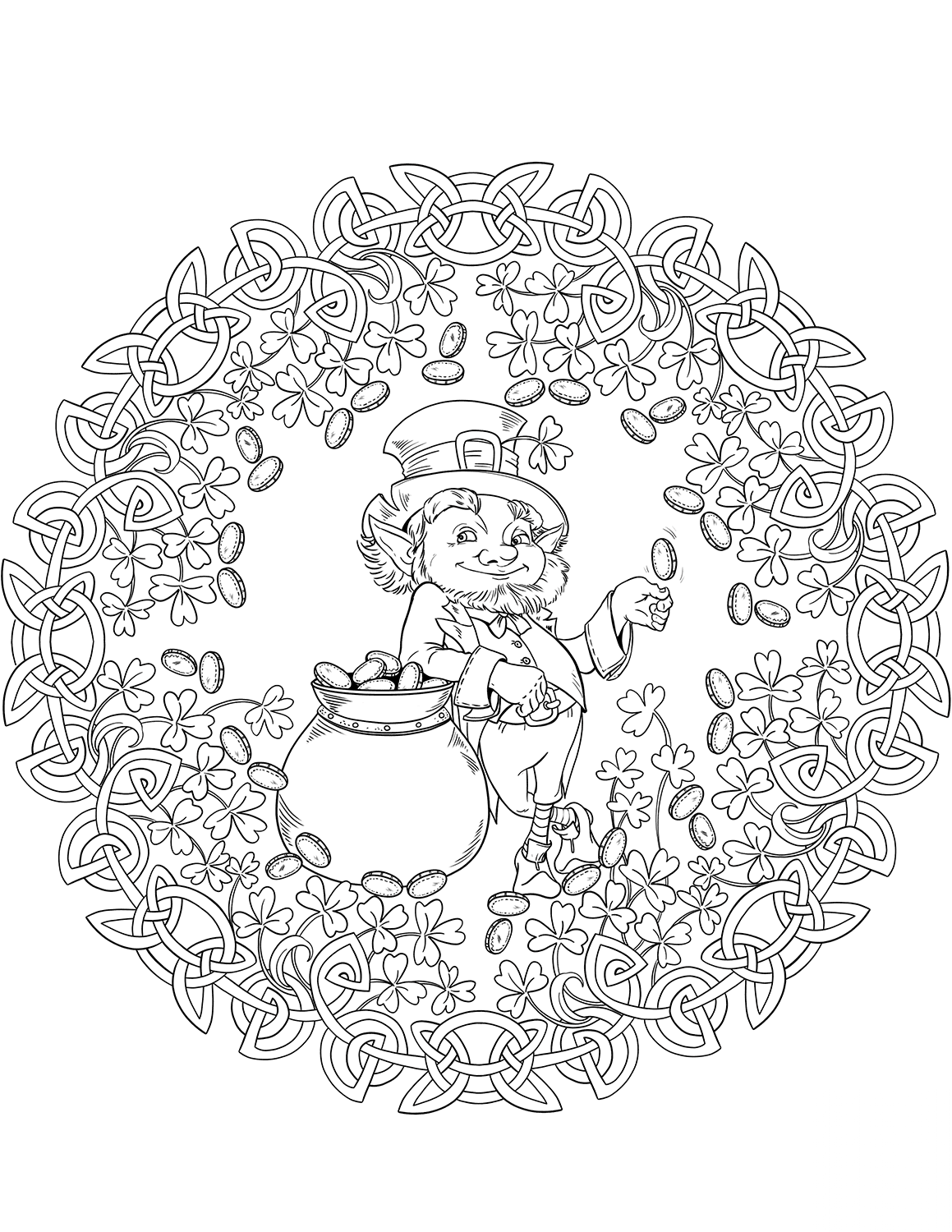 St. Patricks Day Mandala with...