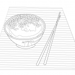 Pałeczki i chińskie jedzenie