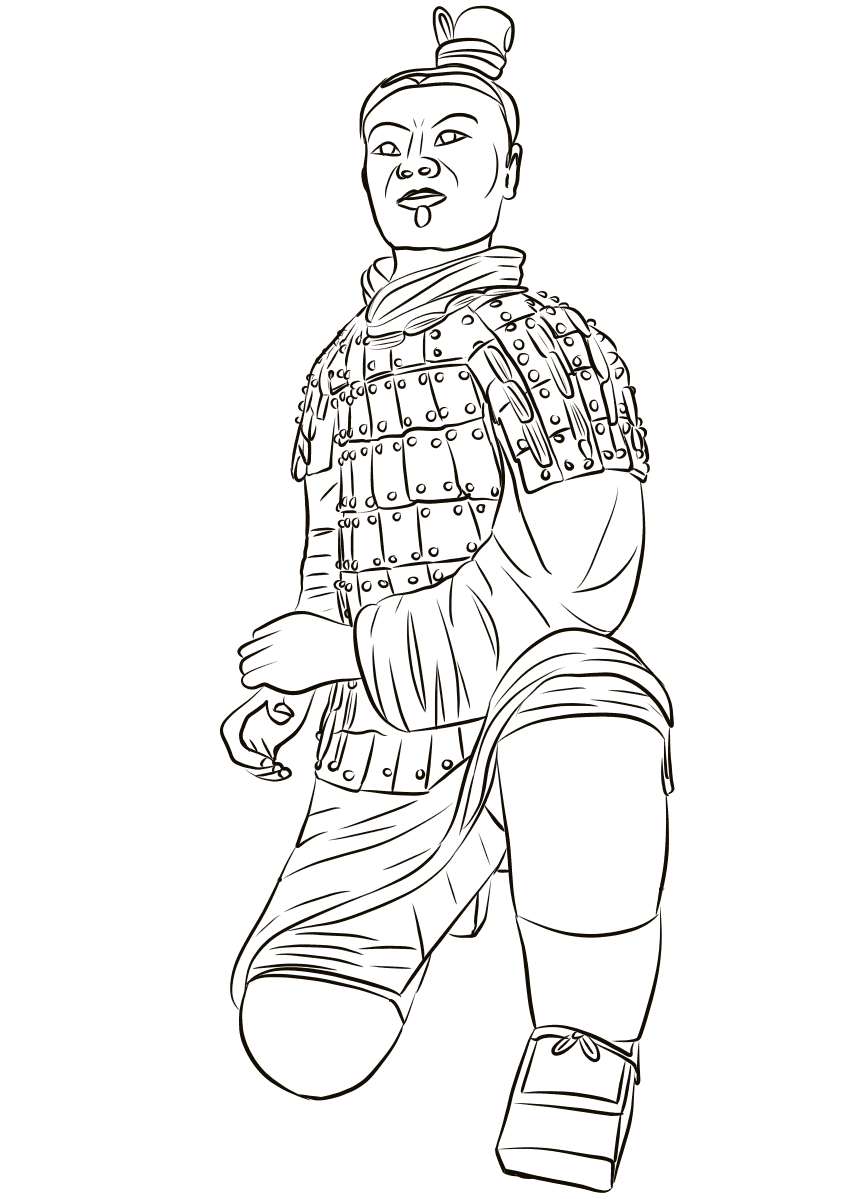 Terracotta Army Kneeling Archer