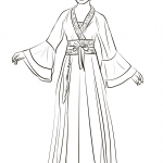 Chinese Woman Wearing Traditional...