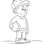 Cute Boy Holding a Ball