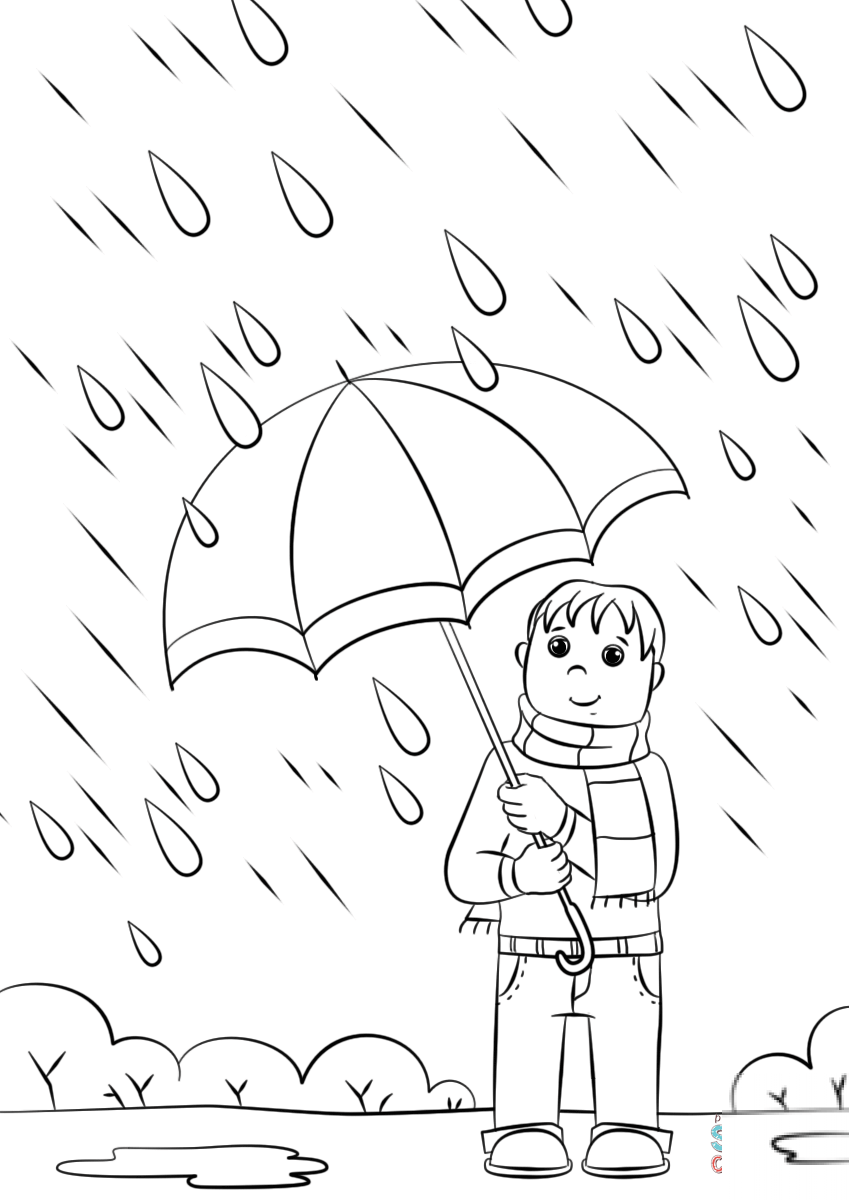 Boy with Umbrella