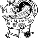 Niemowlę w łóżeczku