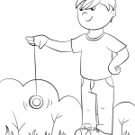 Cartoon Boy Playing Yo Yo