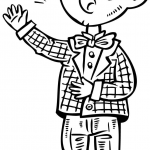 Chłopiec z chóru szkolnego