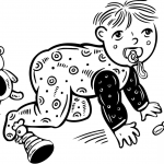 Raczkujące niemowlę