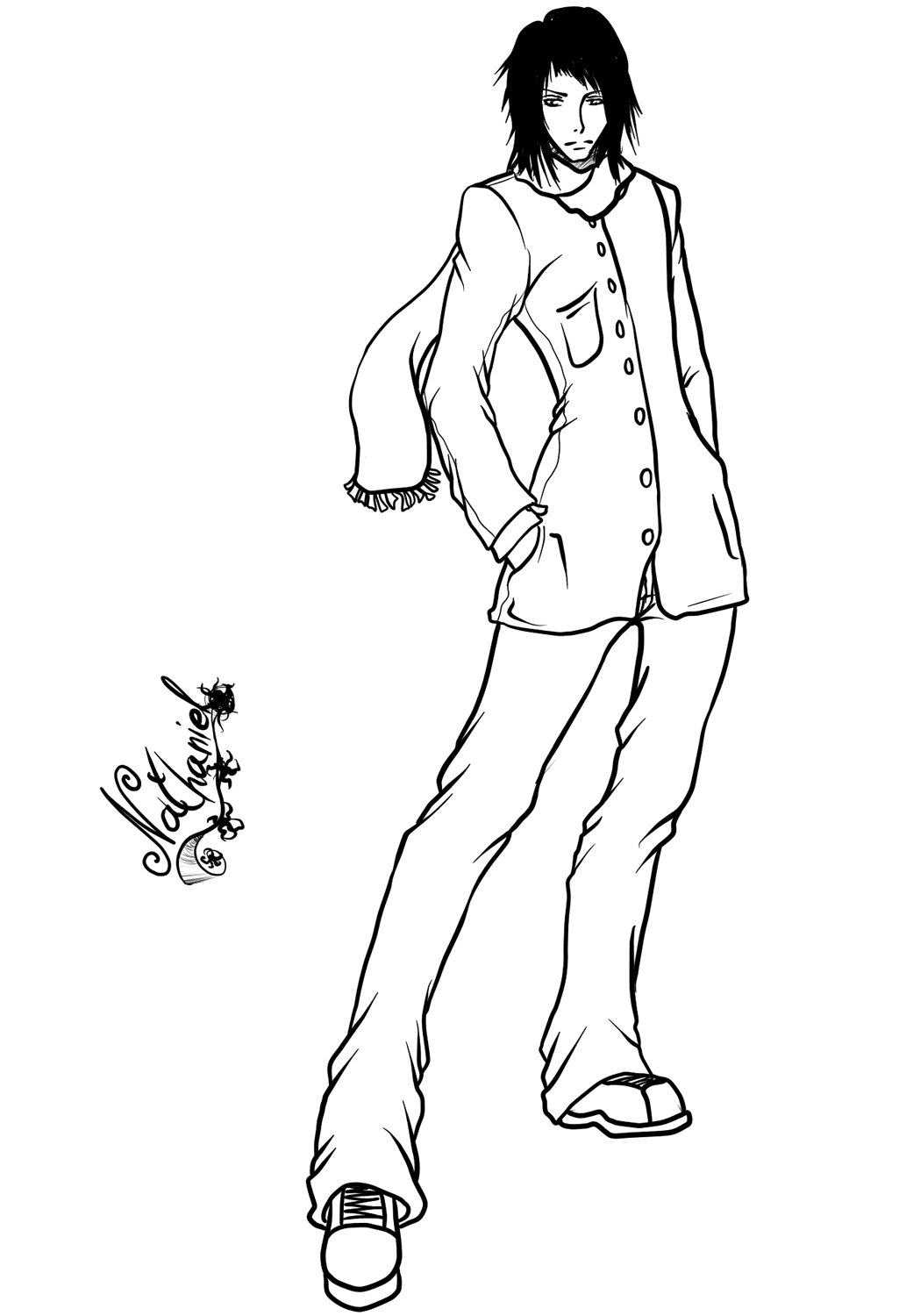 Nathaniel Anime Boy by Gabriela...