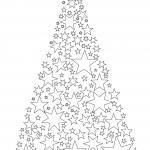 Christmas Tree Made of Stars