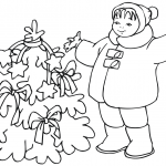 Child Decorating Christmas Tree