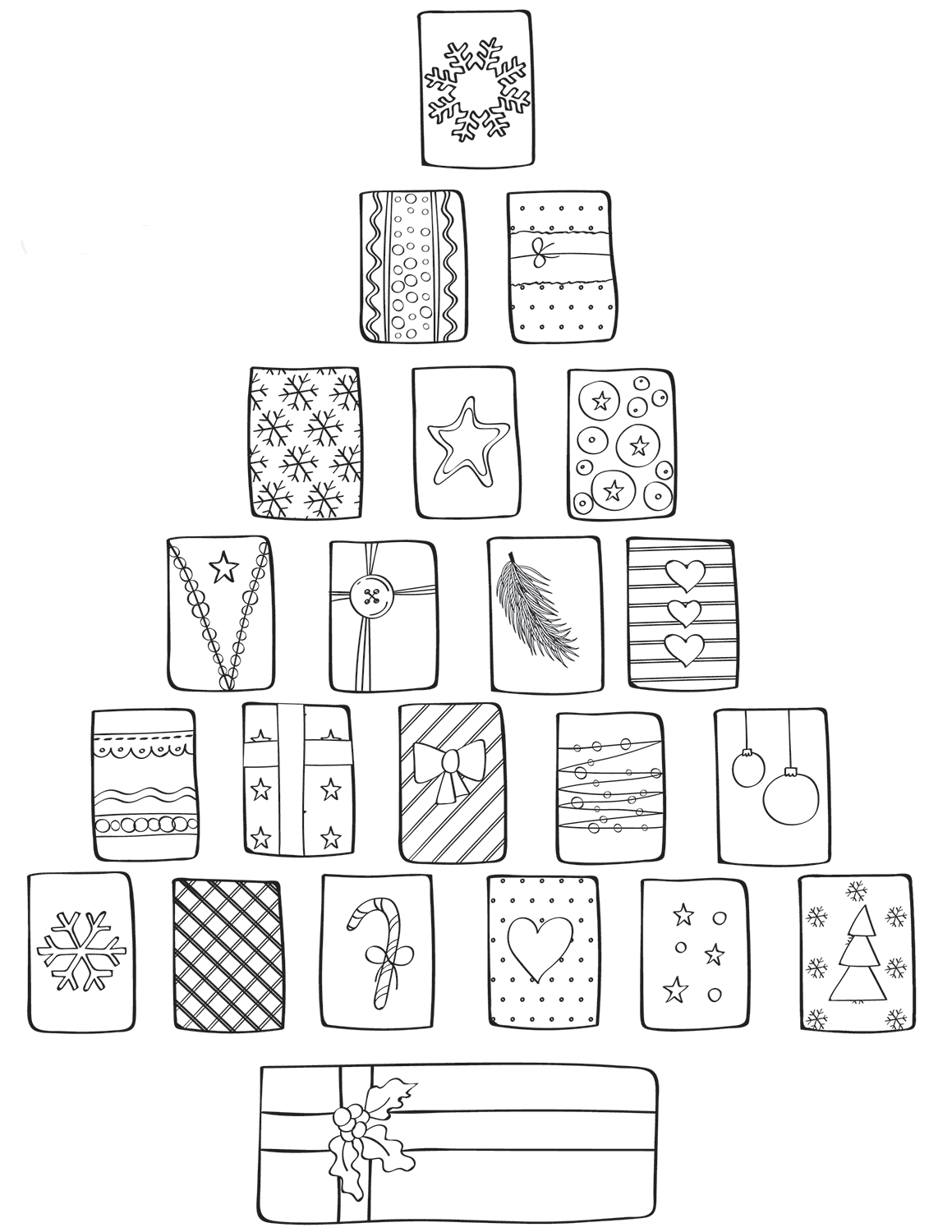 Christmas Tree Made of Presents