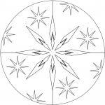 Christmas Mandala with Stars