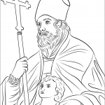 Saint Blaise and a Boy Praying
