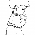 Praying Little Boy