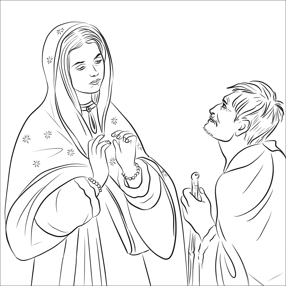 Virgin Mary and Juan Diego