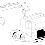 Ciężarówka z dźwigiem