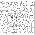 Cute Elephant Color by Number